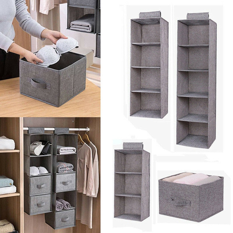 Hanging Storage Bag Clothes Hangers Holder Portable Organizer