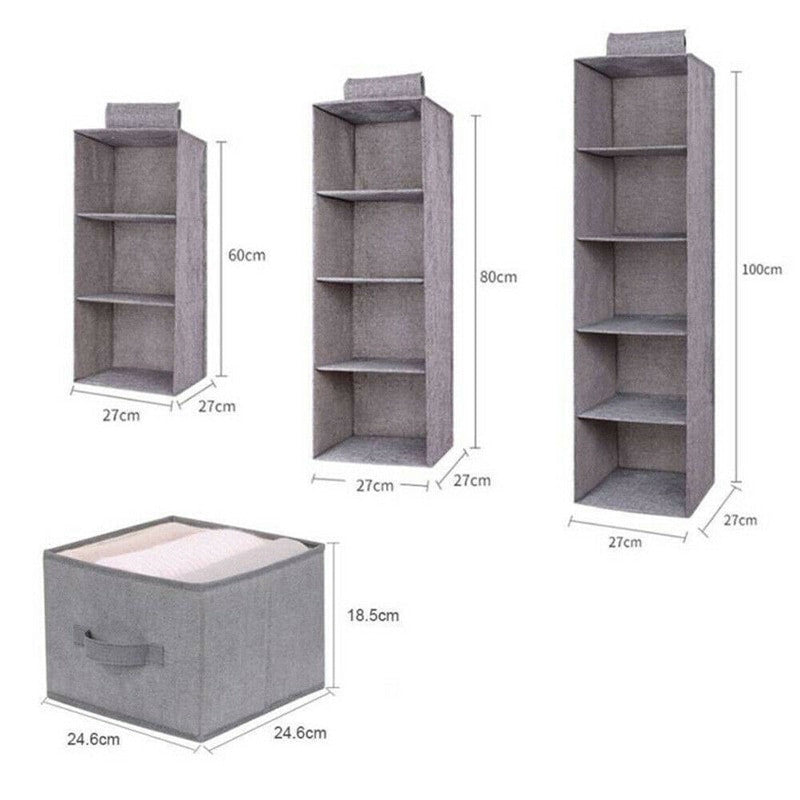 Hanging Storage Bag Clothes Hangers Holder Portable Organizer